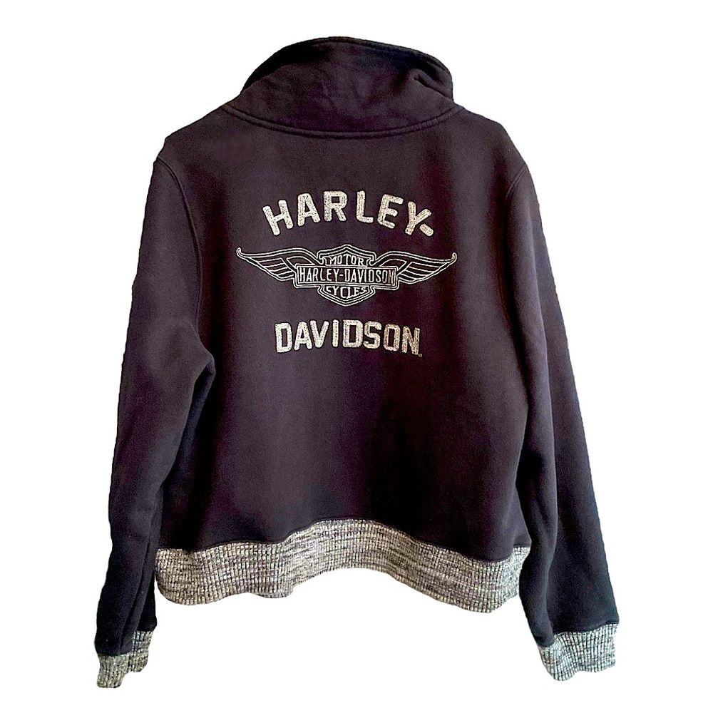Women’s Harley Davidson Zipper and Snap Sweatshirt/ Jacket